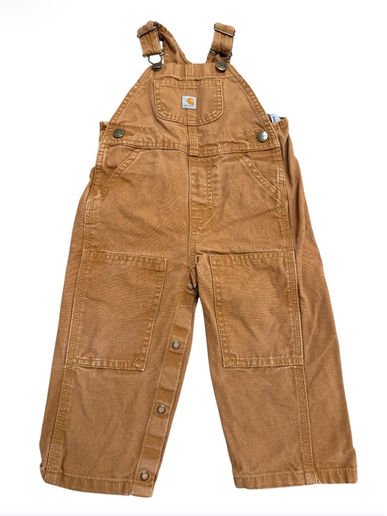 Carhartt Other - CARHARTT Washed Overall Bibs In Carhartt Brown Size 18months
